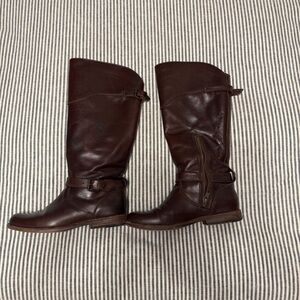 Frye Women’s Brown Leather Boots 6.5 B Extended (Wide) Calf